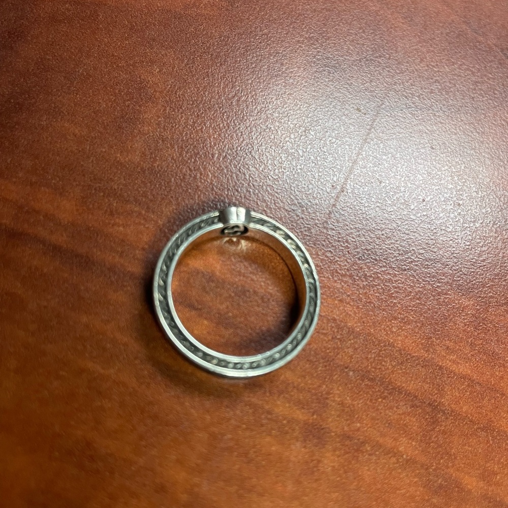 Gucci Logo Silver Ring Size 6 - Picture 5 of 9